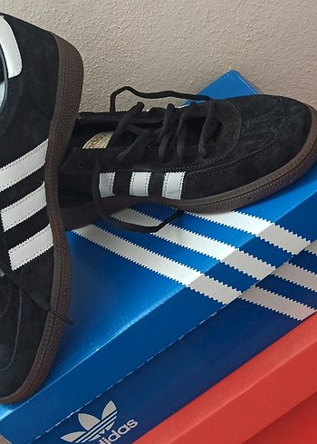 Siyah Süet Adidas Spezial  Spor Ayakkabı - Görsel 2