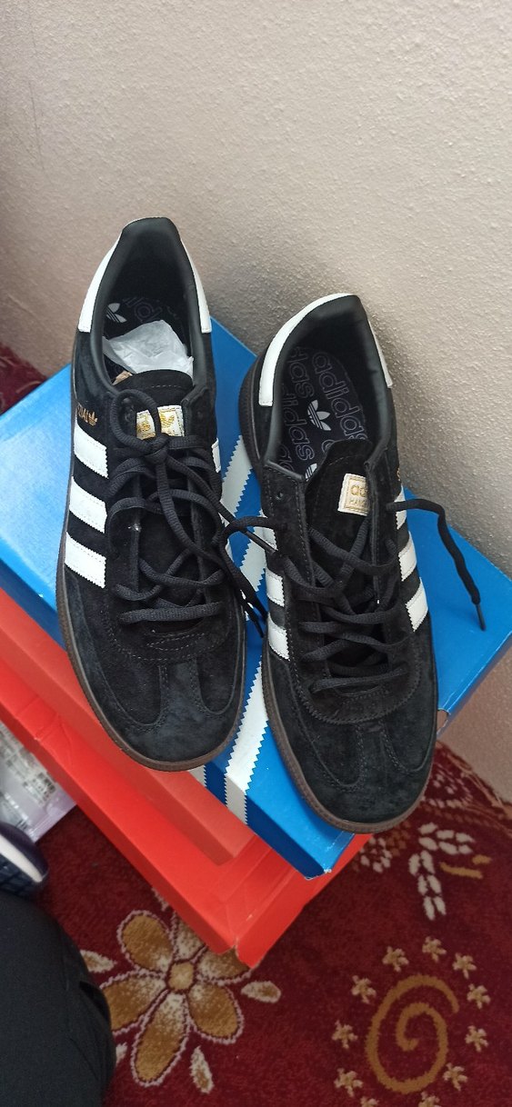 Siyah Süet Adidas Spezial  Spor Ayakkabı - Görsel 3