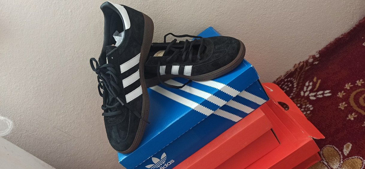 Siyah Süet Adidas Spezial  Spor Ayakkabı - Görsel 2
