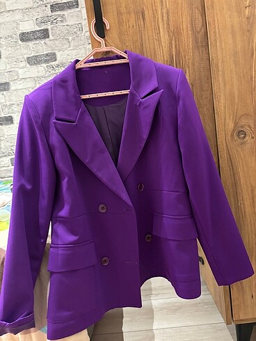 Mor blazer ceket