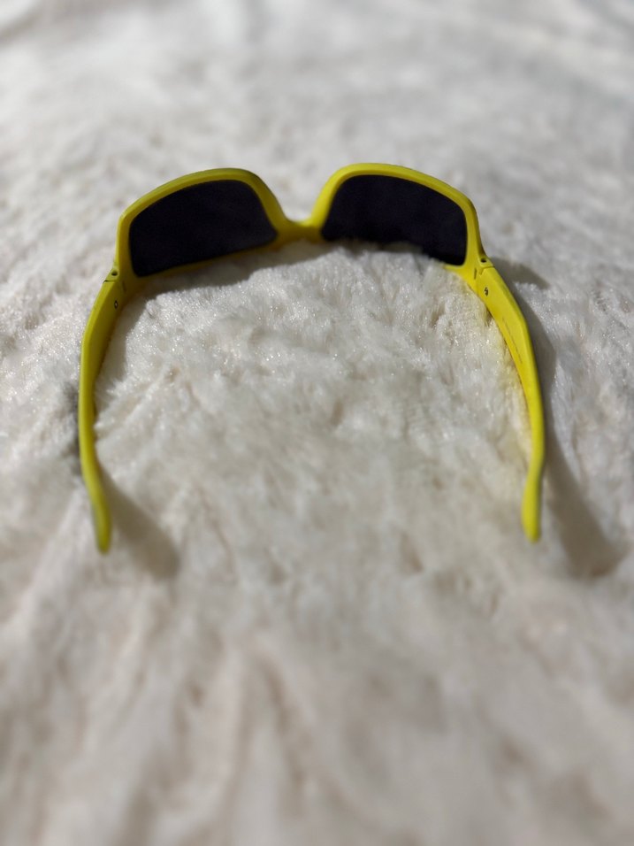 Sarı Kenarlı Siyah erkek Güneş Gözlüğü - Görsel 4