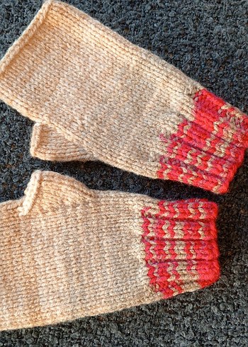 Örgü Bohem Kadın Parmaksız Eldiveni - Görsel 4