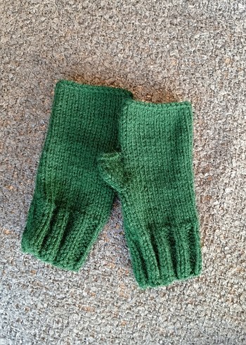 Yeşil Parmaksız Eldiven - Görsel 4