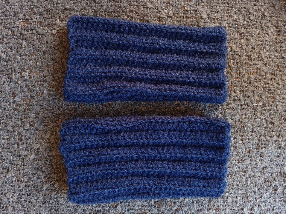 Kadın Parmaksız Lacivert Eldiven - Görsel 4