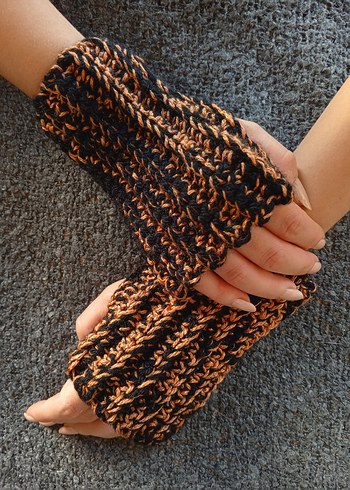 Pinterest Model Örgü Bohem Kadın Eldivenleri - Görsel 5