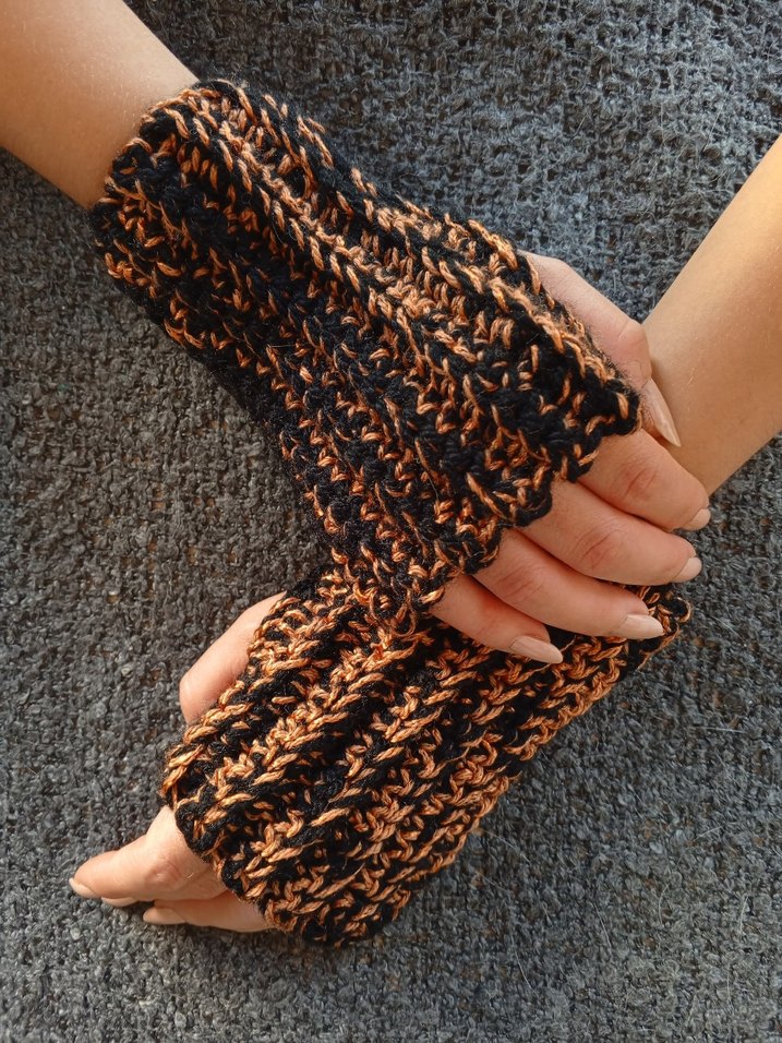 Pinterest Model Örgü Bohem Kadın Eldivenleri - Görsel 5