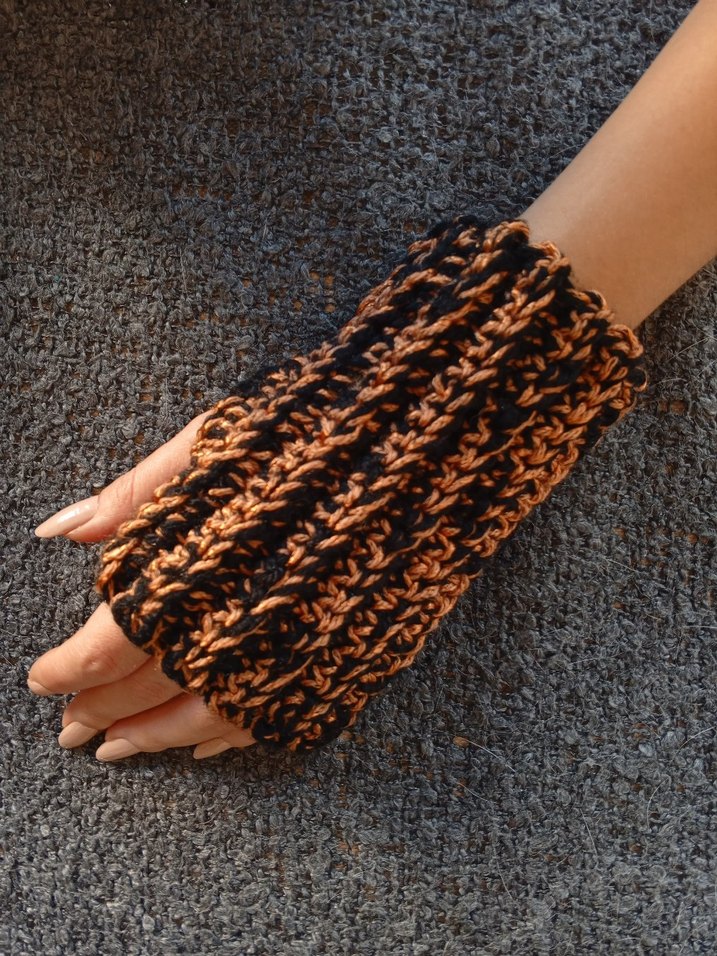 Pinterest Model Örgü Bohem Kadın Eldivenleri - Görsel 4