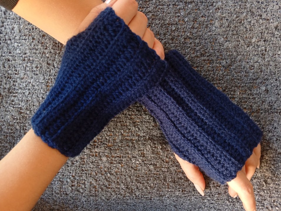 Bohem Tarz Çok Renkli Örgü Kadın Eldivenleri - Görsel 5