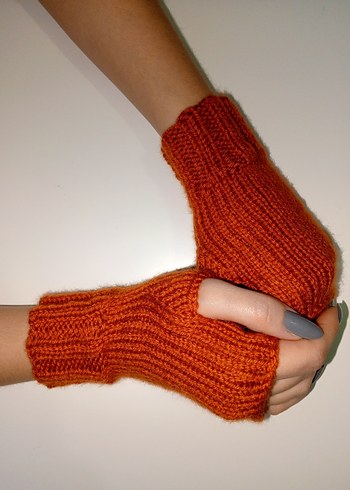 Kadın Örgü Bohem Tarz Parmaksız Eldiven - Görsel 5