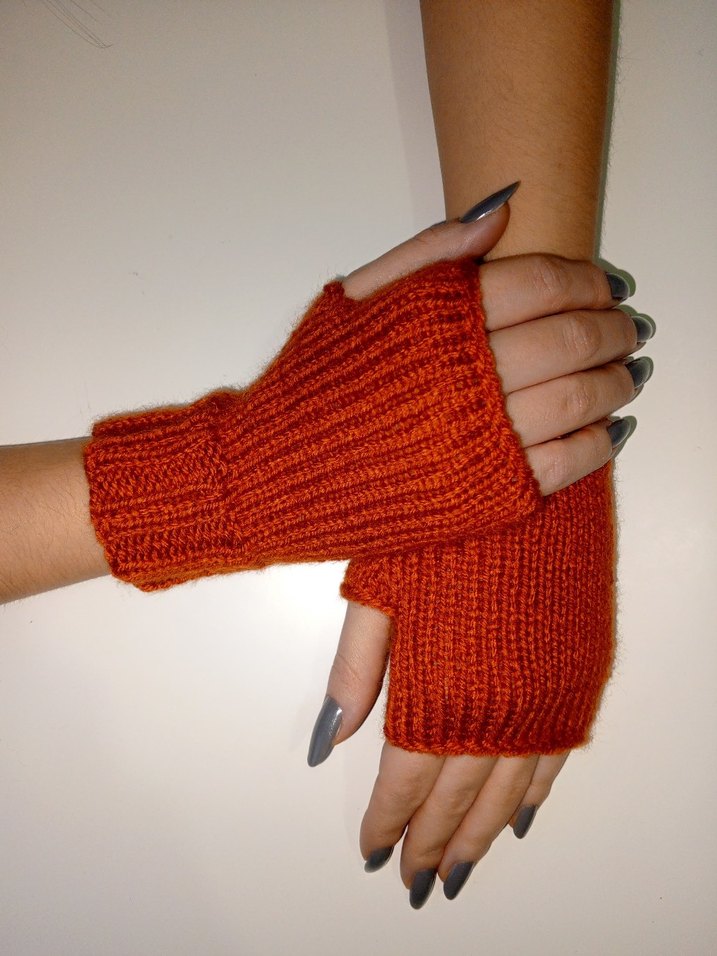 Kadın Örgü Bohem Tarz Parmaksız Eldiven - Görsel 3