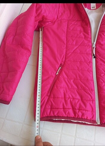 12-13 Yaş Beden pembe Renk Decathlon kiz cocuk mevsimlik mont