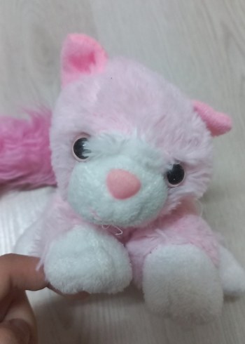 Beden Renk Pembe Peluş Oyuncak Kedi