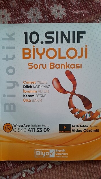 Biyonik yayınları 10.sınıf Biyoloji soru bankası