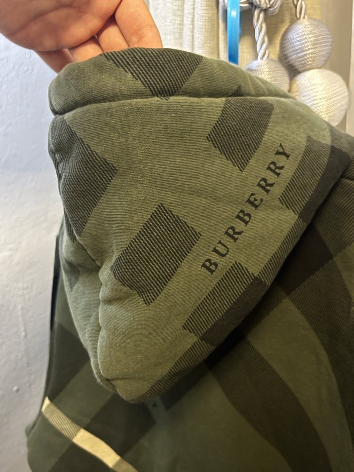 Burberry Erkek Yeşil Desenli Sweatshirt - Görsel 4