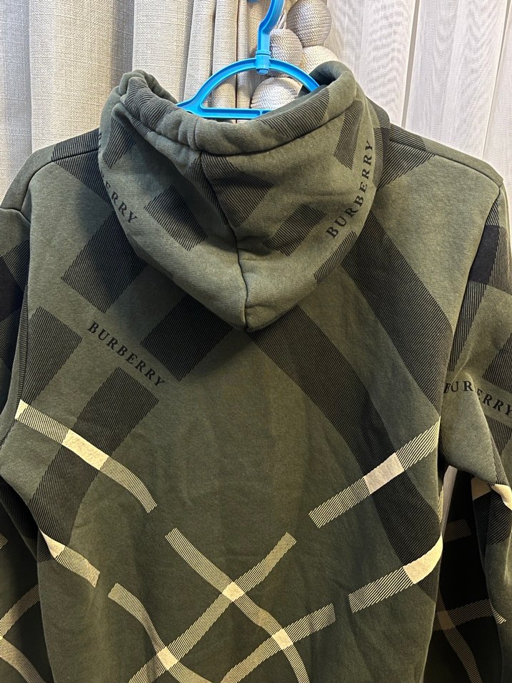 Burberry Erkek Yeşil Desenli Sweatshirt - Görsel 5