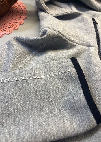 Gri Nike Fermuarlı Erkek Sweatshirt - Görsel 13