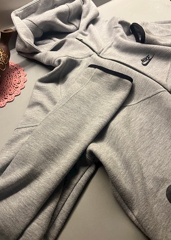 Gri Nike Fermuarlı Erkek Sweatshirt - Görsel 2