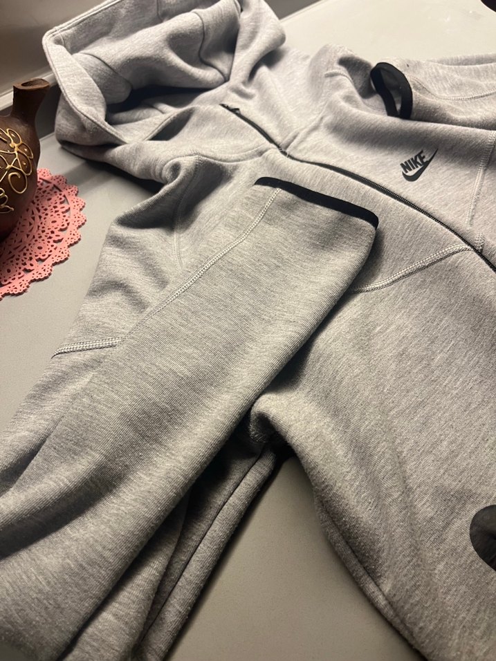 Gri Nike Fermuarlı Erkek Sweatshirt - Görsel 2