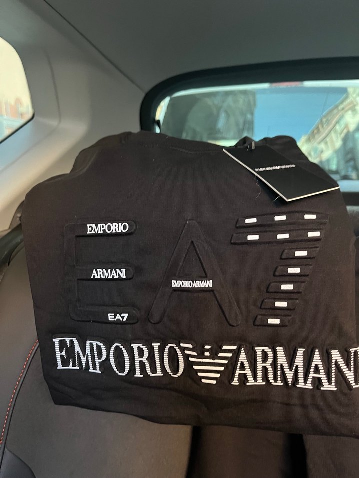Emporio Armani Siyah Uzun Kollu Tişört - Görsel 4