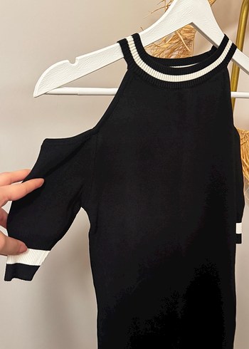 Dilvin siyah elbise - Görsel 2