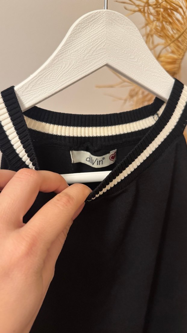 Dilvin siyah elbise - Görsel 3
