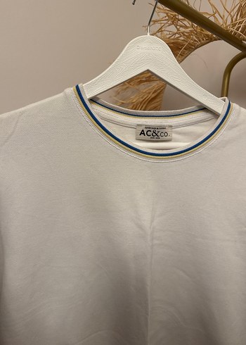 Erkek Beyaz Pamuklu Kısa Kollu Tişört - Görsel 2