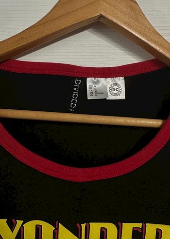 H&M Kadın Siyah Wonder Woman Baskılı Tişört - Görsel 3