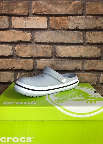 Crocs Gri Crocs Kadın Terlikler Wedge Topuklu