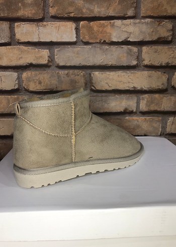 Bej Süet Kadın Dolgu Topuk Bot - Görsel 2