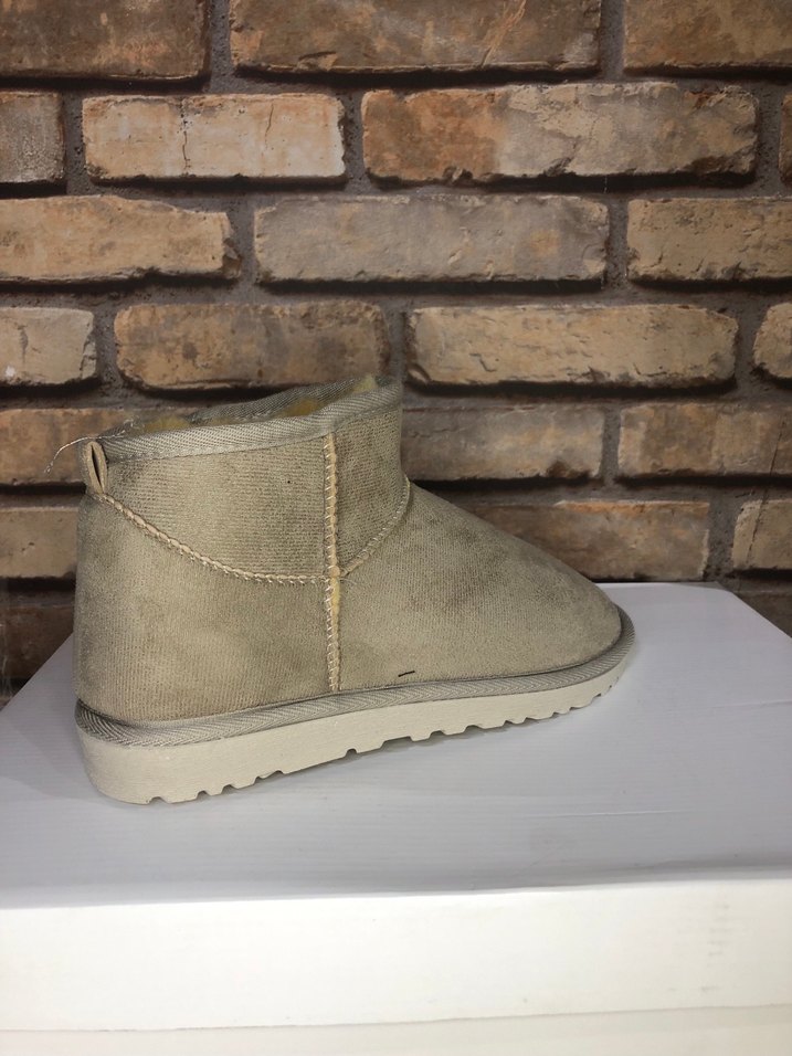 Bej Süet Kadın Dolgu Topuk Bot - Görsel 2