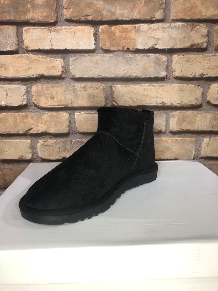 Siyah Süet Kürklü Kadın Dolgu Topuk Bot - Görsel 4