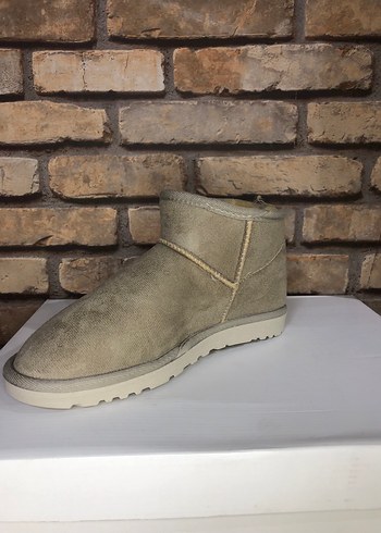 Bej Süet Kadın Dolgu Topuk Bot - Görsel 4