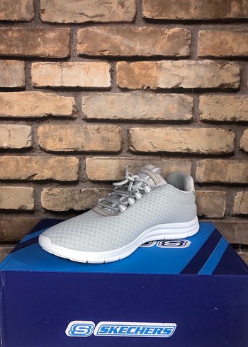 Gri Skechers Kadın Spor Ayakkabı - Görsel 4