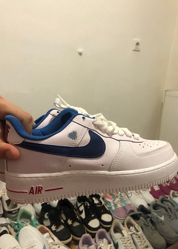 Nike Air Force 1 Beyaz Lacivert Sneaker
