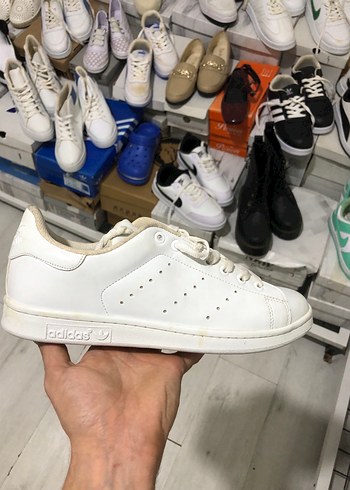 Adidas Beyaz Deri Sneaker
