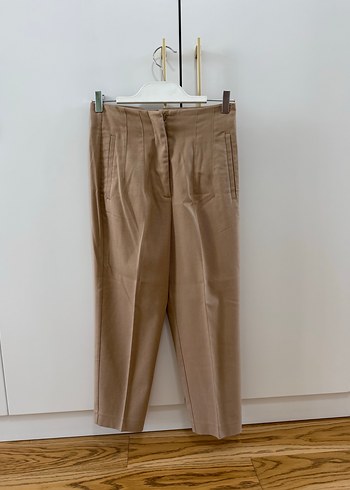 Camel Midi Kadın Kumaş Pantolon