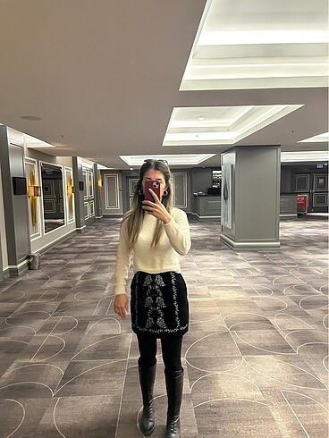 xs Beden H&M siyah etek