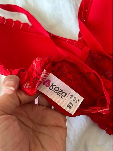 s Beden kırmızı Renk Kırmızı büstiyer 80B