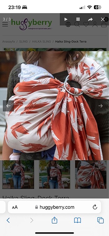 Beden Huggyberry halka sling