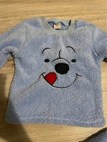 2 Yaş Beden Kışlık peluş alt üst takım (2 y)