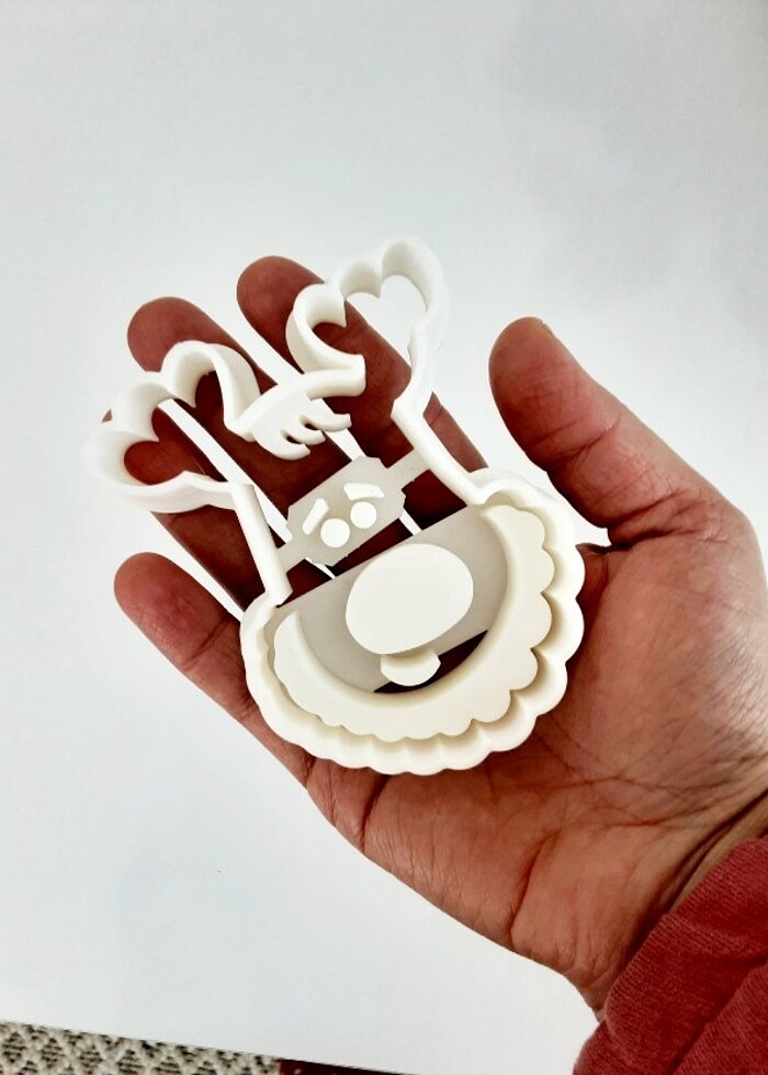 Yılbaşı kurabiye kalıbı geyik - Görsel 2