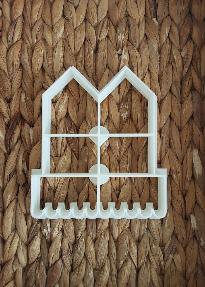 Mini yilbasi evi kurabiye kalibi - Görsel 4