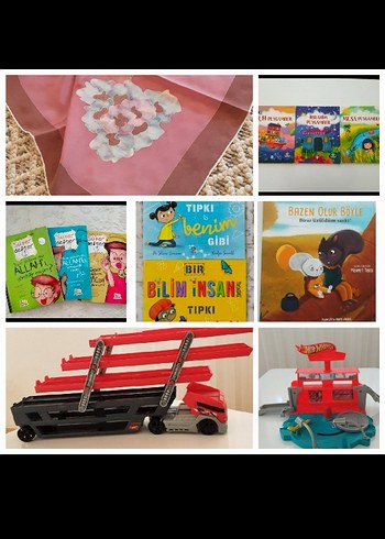 9kitap 2oyuncak bir ipek eşarp