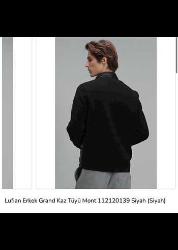 Lufian Lufian Erkek Siyah Kısa Mont
