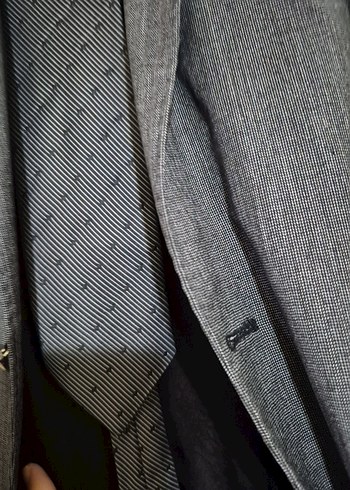 Gri Erkek Kumaş Takım Elbise Ceketi, Düğmeli, Regular Fit - Görsel 4