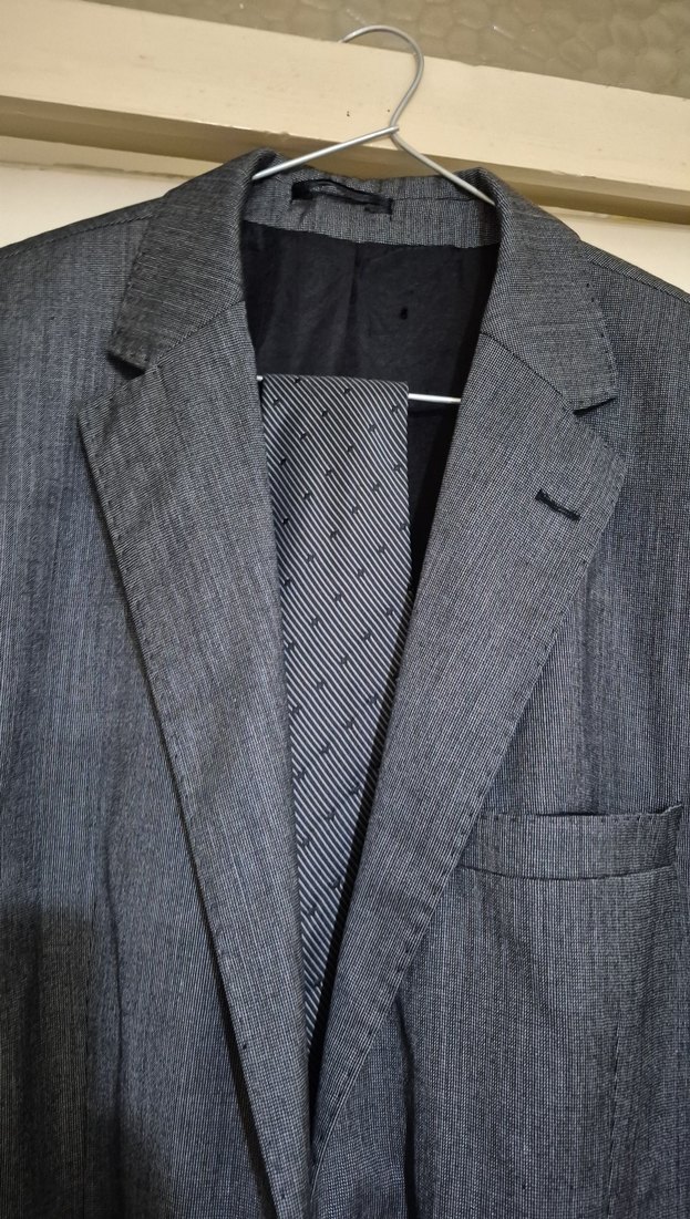 Gri Erkek Kumaş Takım Elbise Ceketi, Düğmeli, Regular Fit - Görsel 5