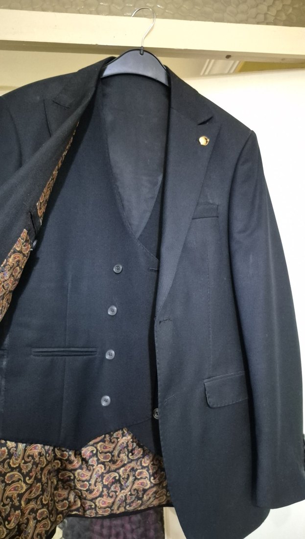 Siyah Erkek Klasik Kesim Takım Ceket - Görsel 4