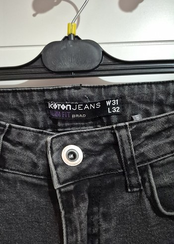 Gri Erkek Kot Pantolon - Regular Fit - Görsel 3