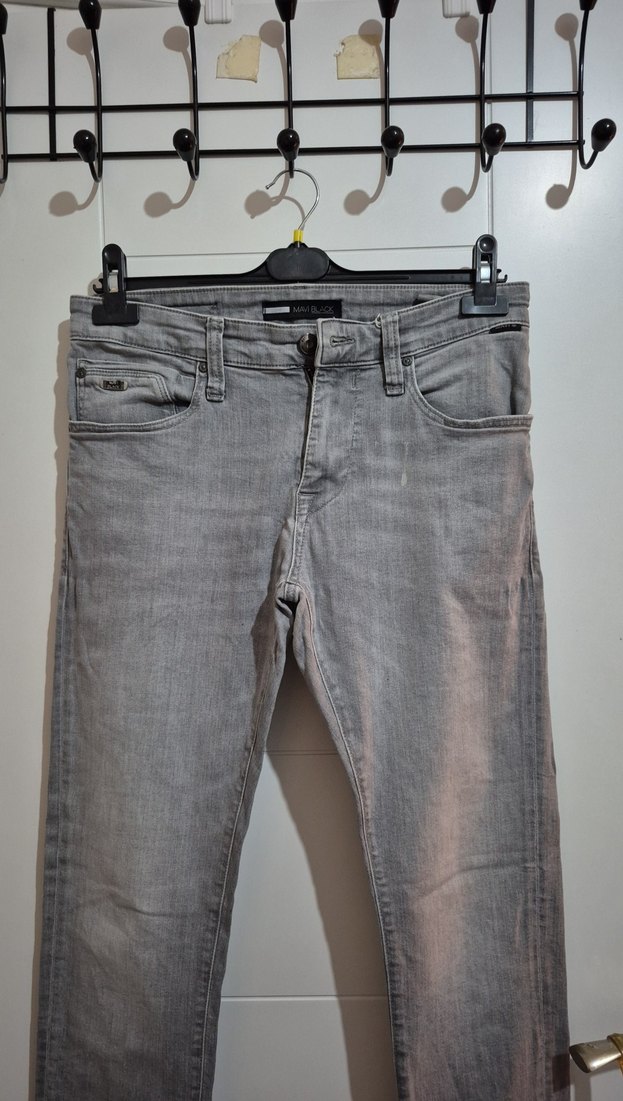 Gri Erkek Denim Jean Pantolon - Görsel 3