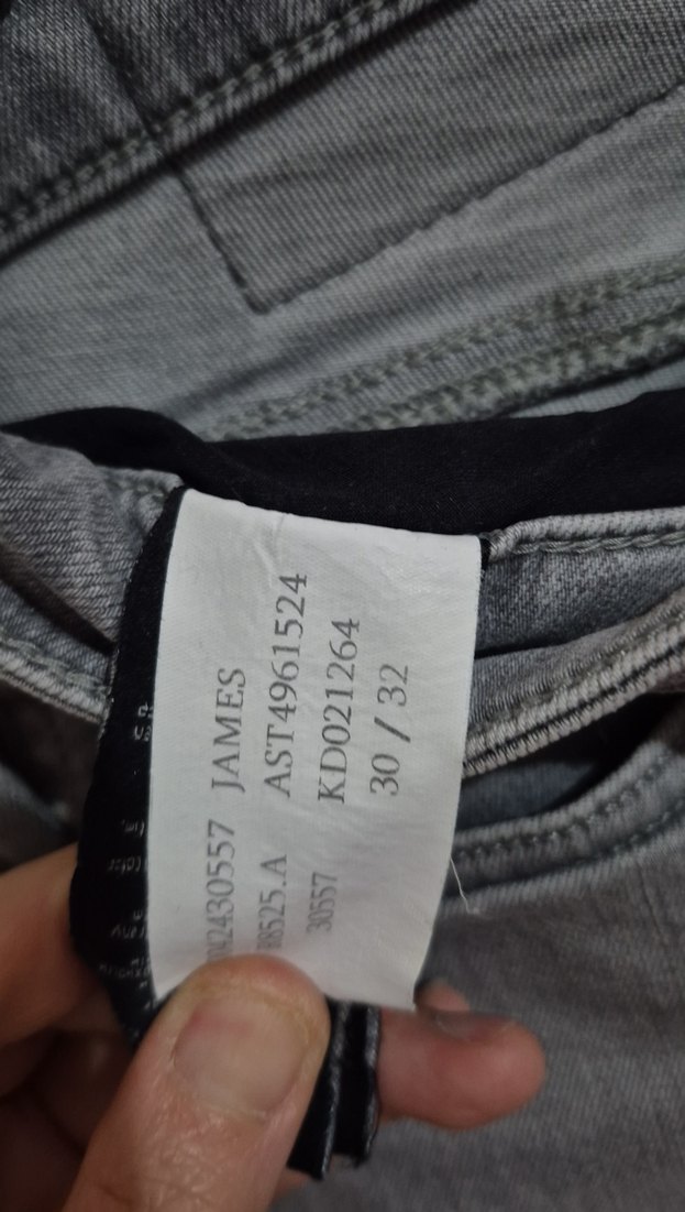 Gri Erkek Denim Jean Pantolon - Görsel 5